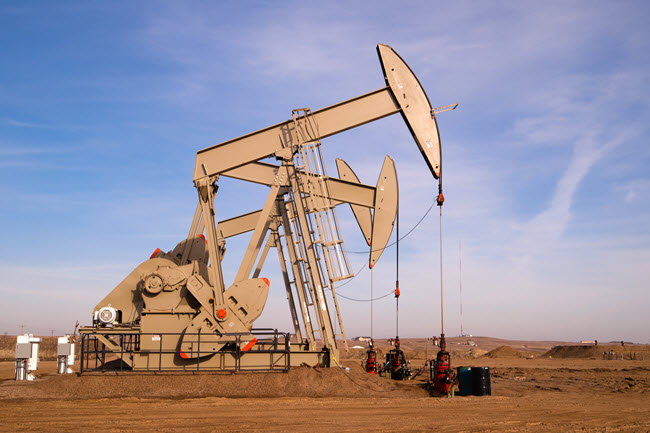 Oil Pump Located in North Dakota.