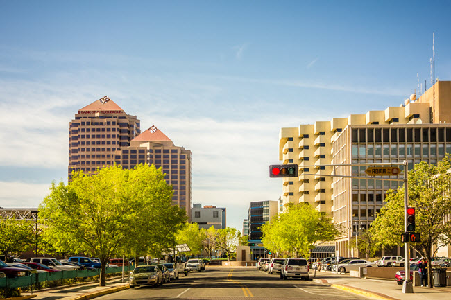 Downtown Albuquerque.