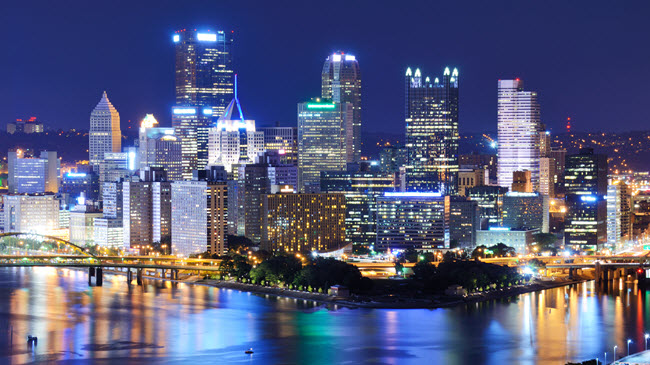 Downtown Pittsburgh Skyline.