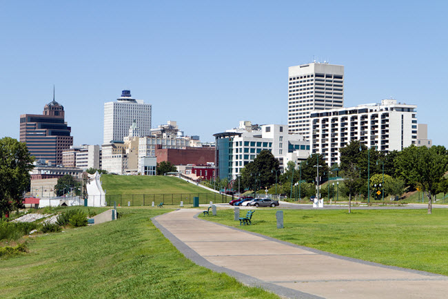 Memphis Park Downtown Skyline.